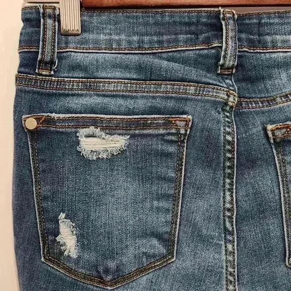 Judy Blue Distressed‎ Cropped Jeans Womens Size 3/26 - Picture 13 of 16